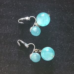 HP! ⭐️Vintage Japan blue bubble earrings
